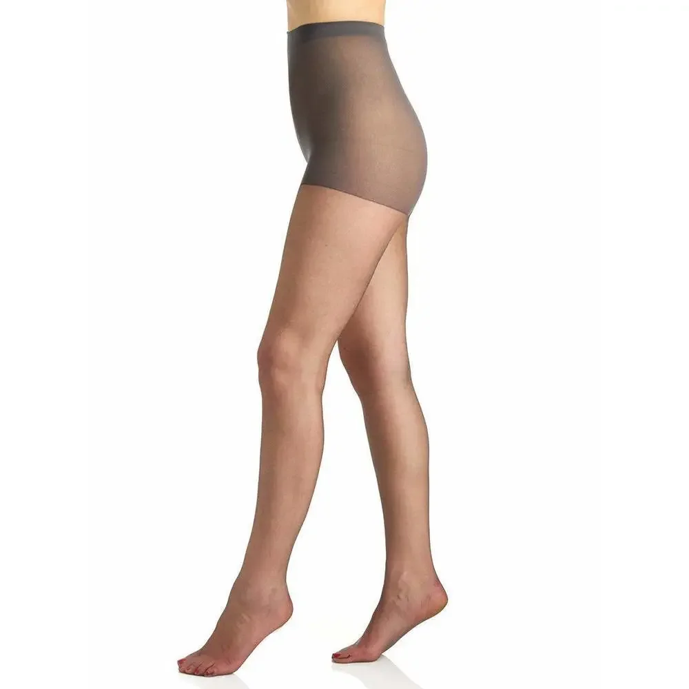Berkshire womens Ultra Sheer Non-control Top - Sandalfoot Pantyhose, Off Black,